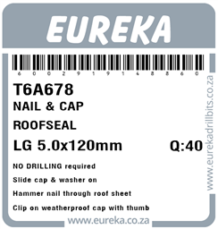 T6A678 - Roof Nail & Cap -T6A678_Label_T